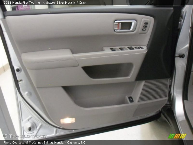 Alabaster Silver Metallic / Gray 2011 Honda Pilot Touring