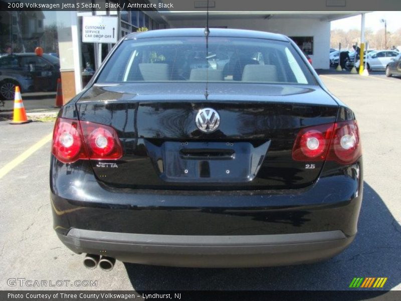 Black / Anthracite Black 2008 Volkswagen Jetta S Sedan