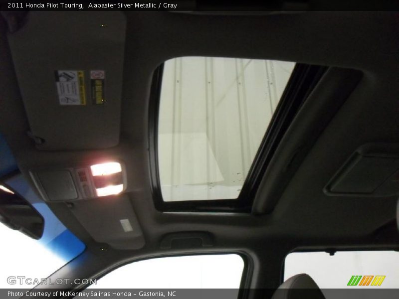 Alabaster Silver Metallic / Gray 2011 Honda Pilot Touring