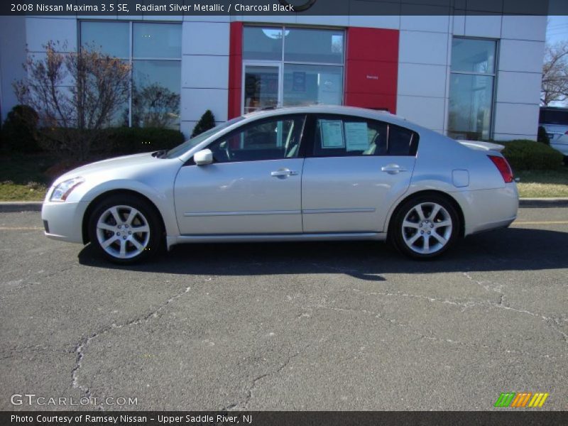 Radiant Silver Metallic / Charcoal Black 2008 Nissan Maxima 3.5 SE