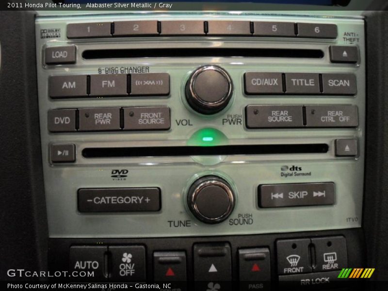 Controls of 2011 Pilot Touring