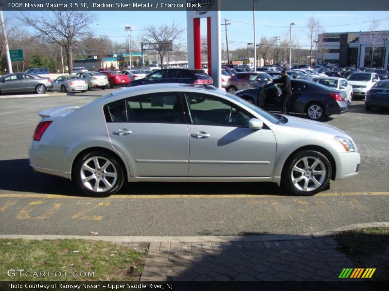Radiant Silver Metallic / Charcoal Black 2008 Nissan Maxima 3.5 SE