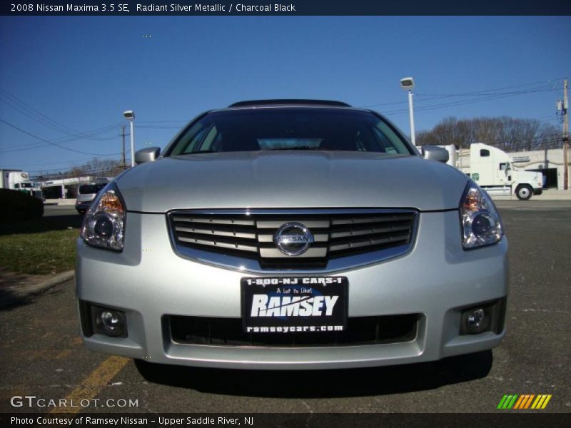 Radiant Silver Metallic / Charcoal Black 2008 Nissan Maxima 3.5 SE