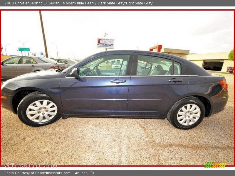 Modern Blue Pearl / Dark Slate Gray/Light Slate Gray 2008 Chrysler Sebring LX Sedan