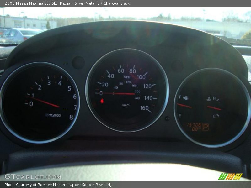 Radiant Silver Metallic / Charcoal Black 2008 Nissan Maxima 3.5 SE