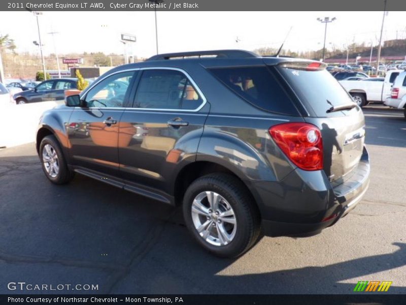 Cyber Gray Metallic / Jet Black 2011 Chevrolet Equinox LT AWD