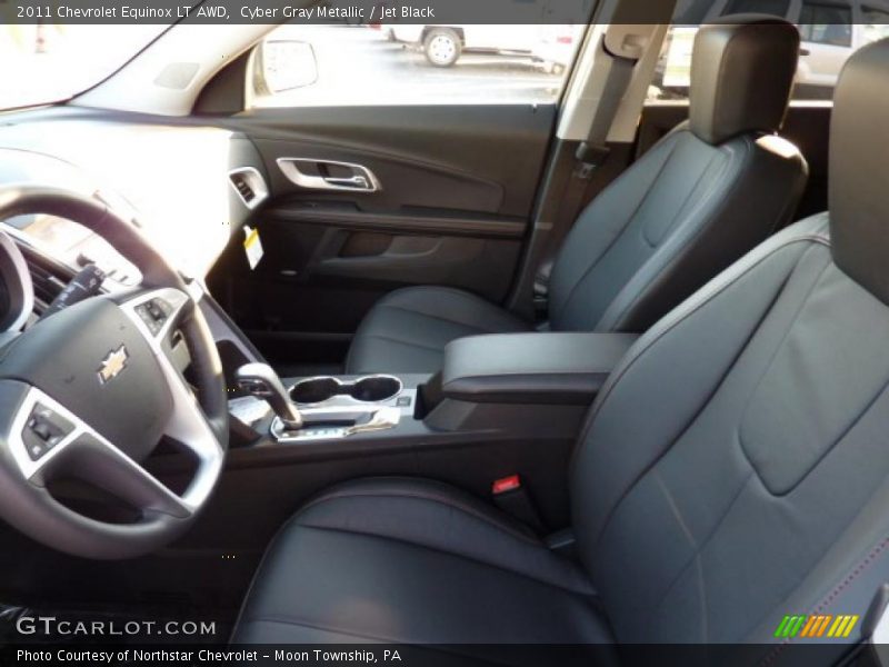 Cyber Gray Metallic / Jet Black 2011 Chevrolet Equinox LT AWD