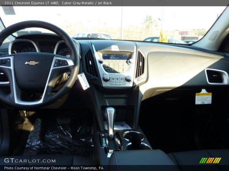 Cyber Gray Metallic / Jet Black 2011 Chevrolet Equinox LT AWD