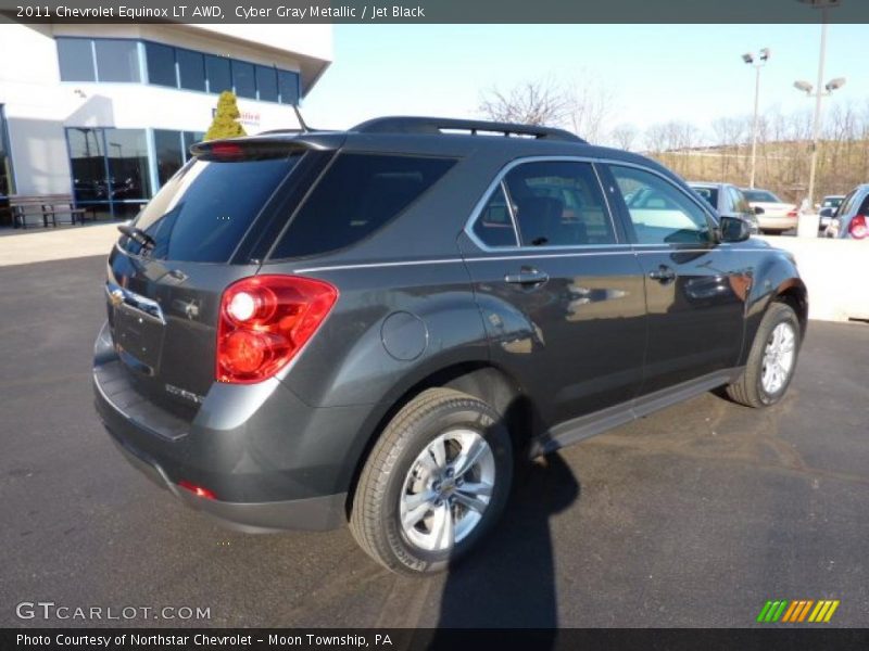 Cyber Gray Metallic / Jet Black 2011 Chevrolet Equinox LT AWD