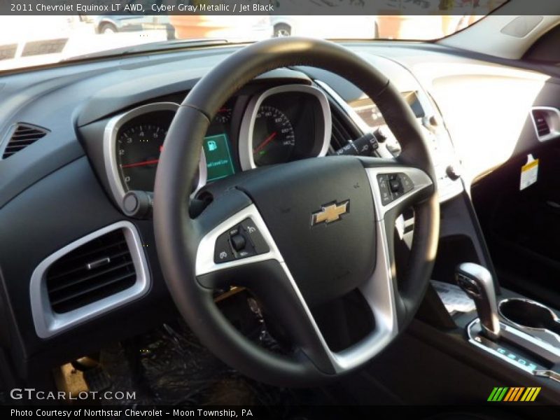 Cyber Gray Metallic / Jet Black 2011 Chevrolet Equinox LT AWD
