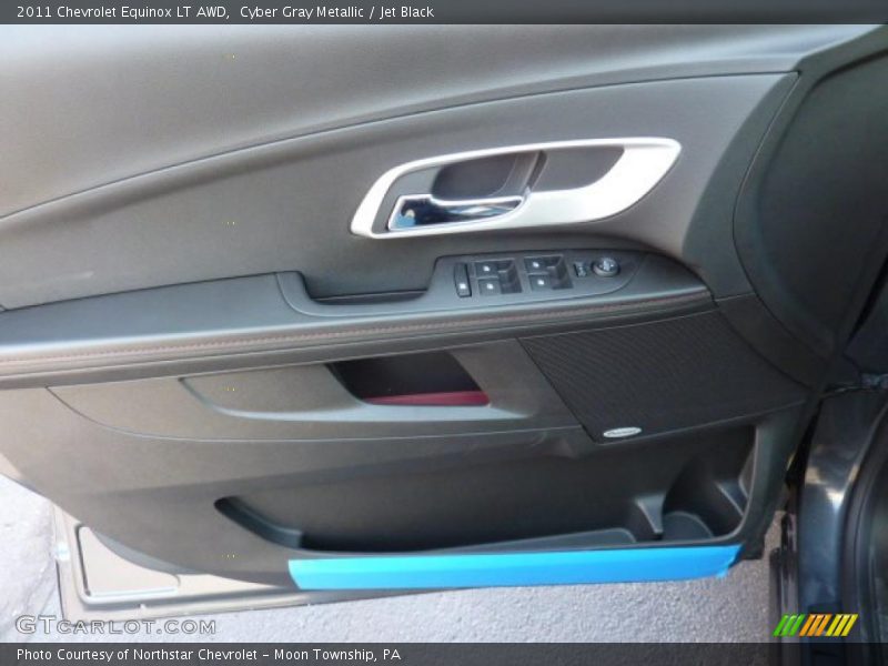 Cyber Gray Metallic / Jet Black 2011 Chevrolet Equinox LT AWD