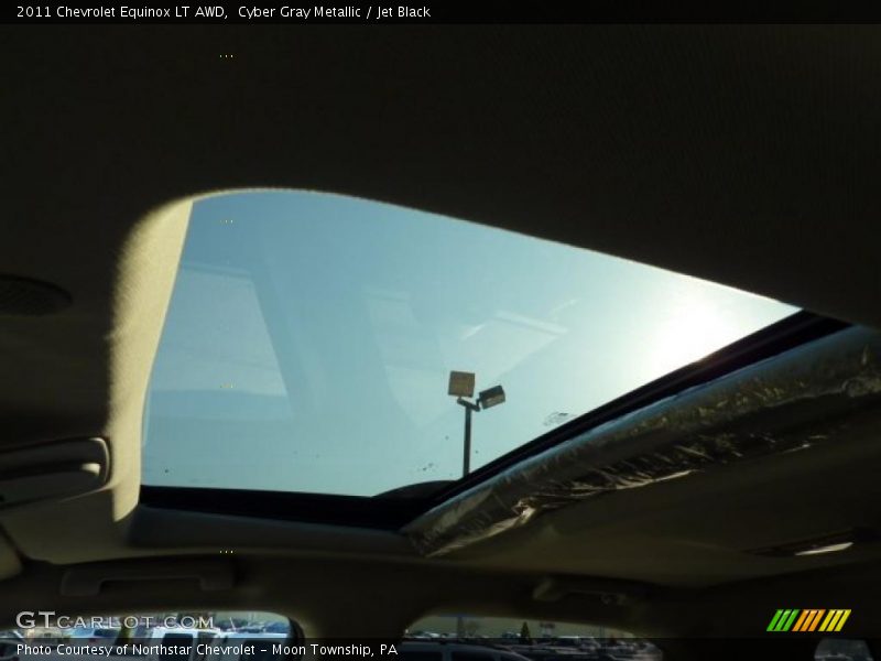 Cyber Gray Metallic / Jet Black 2011 Chevrolet Equinox LT AWD
