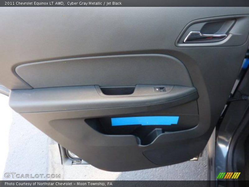 Cyber Gray Metallic / Jet Black 2011 Chevrolet Equinox LT AWD