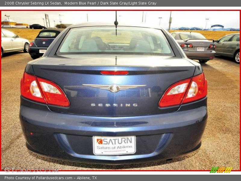 Modern Blue Pearl / Dark Slate Gray/Light Slate Gray 2008 Chrysler Sebring LX Sedan
