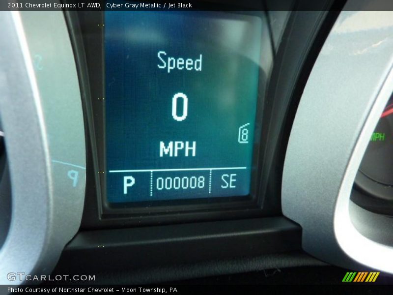 Cyber Gray Metallic / Jet Black 2011 Chevrolet Equinox LT AWD