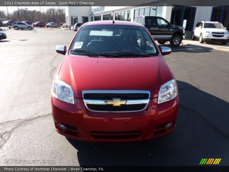 Sport Red / Charcoal 2011 Chevrolet Aveo LT Sedan