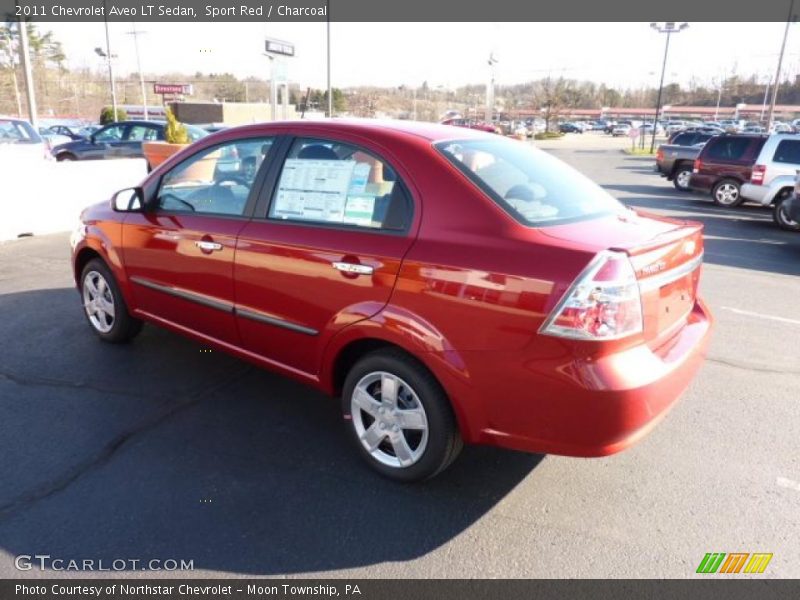 Sport Red / Charcoal 2011 Chevrolet Aveo LT Sedan