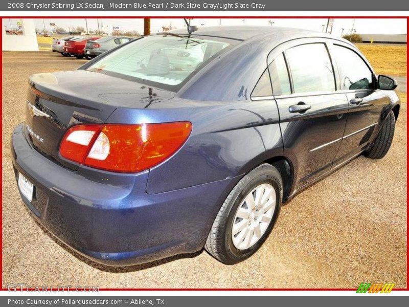 Modern Blue Pearl / Dark Slate Gray/Light Slate Gray 2008 Chrysler Sebring LX Sedan