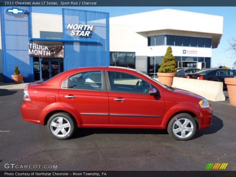Sport Red / Charcoal 2011 Chevrolet Aveo LT Sedan