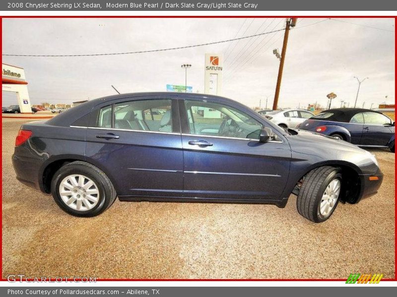 Modern Blue Pearl / Dark Slate Gray/Light Slate Gray 2008 Chrysler Sebring LX Sedan