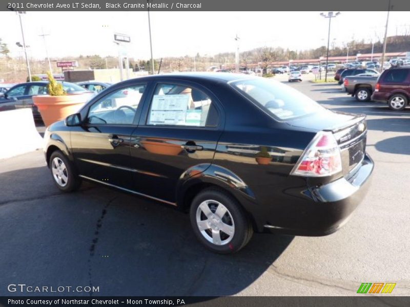 Black Granite Metallic / Charcoal 2011 Chevrolet Aveo LT Sedan