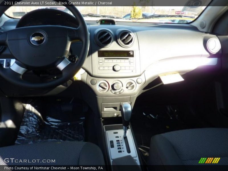 Black Granite Metallic / Charcoal 2011 Chevrolet Aveo LT Sedan