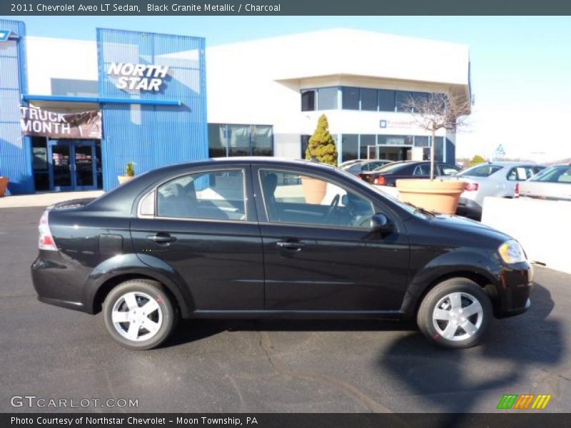 Black Granite Metallic / Charcoal 2011 Chevrolet Aveo LT Sedan