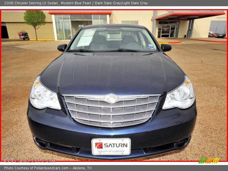 Modern Blue Pearl / Dark Slate Gray/Light Slate Gray 2008 Chrysler Sebring LX Sedan