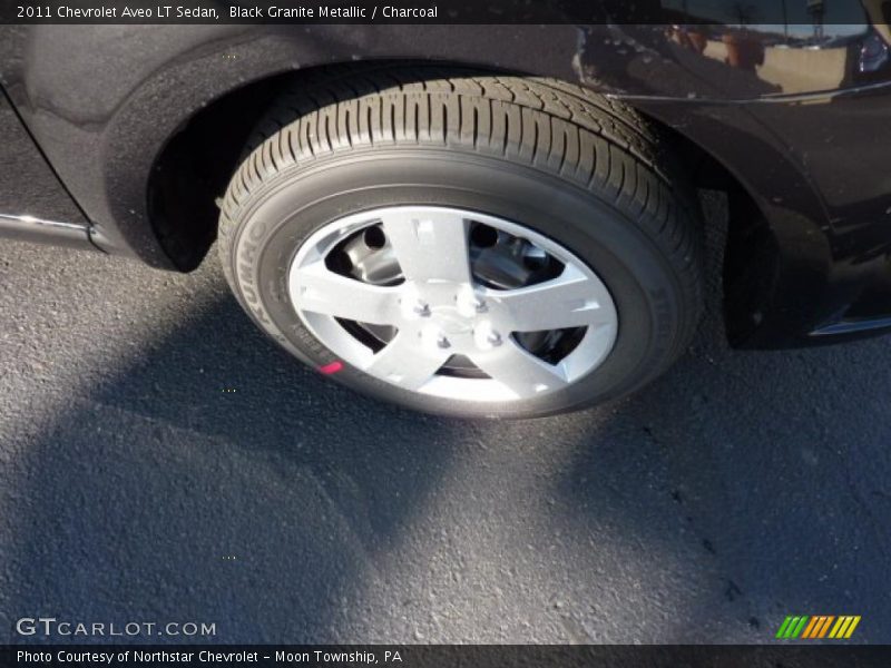 Black Granite Metallic / Charcoal 2011 Chevrolet Aveo LT Sedan