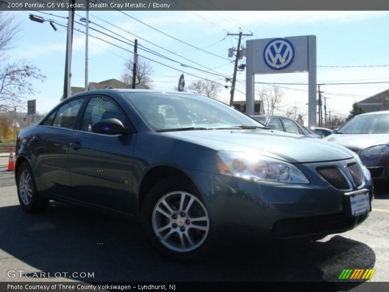 Stealth Gray Metallic / Ebony 2006 Pontiac G6 V6 Sedan