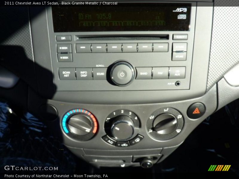 Black Granite Metallic / Charcoal 2011 Chevrolet Aveo LT Sedan