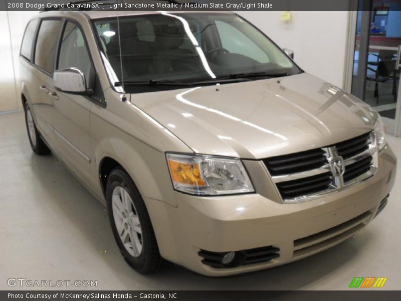 Light Sandstone Metallic / Medium Slate Gray/Light Shale 2008 Dodge Grand Caravan SXT