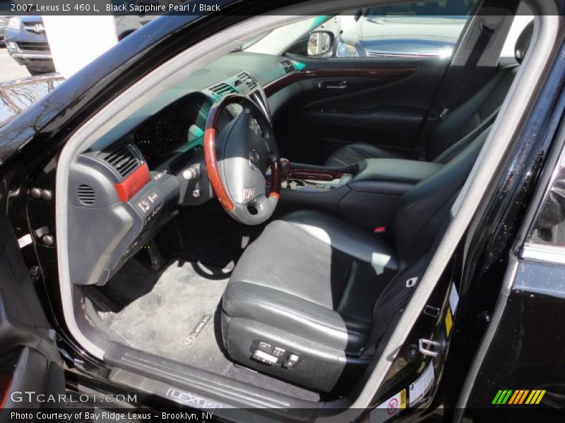 Black Sapphire Pearl / Black 2007 Lexus LS 460 L
