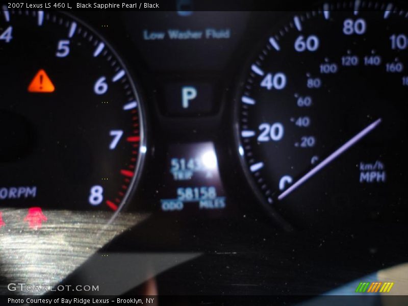 Black Sapphire Pearl / Black 2007 Lexus LS 460 L