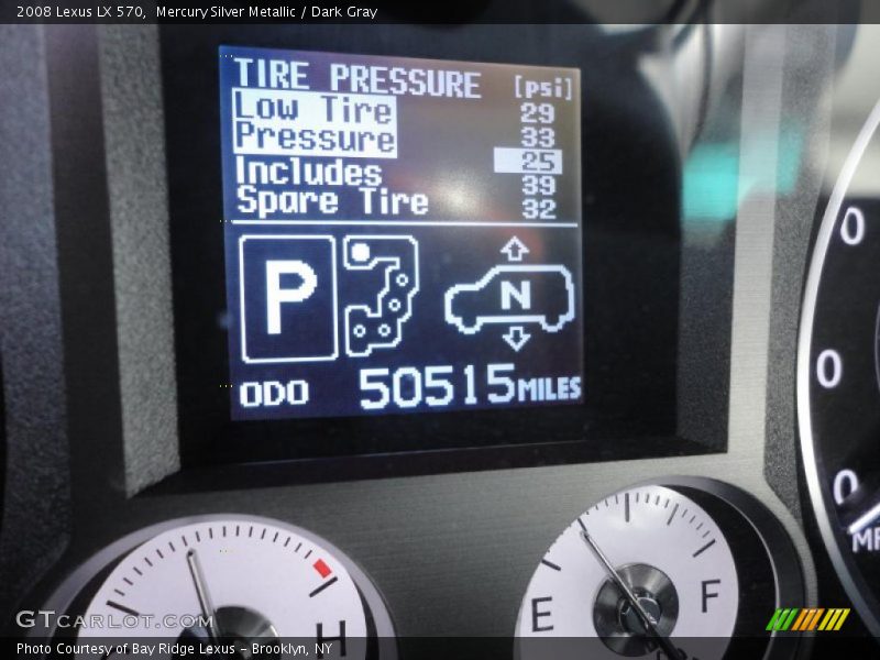 Mercury Silver Metallic / Dark Gray 2008 Lexus LX 570