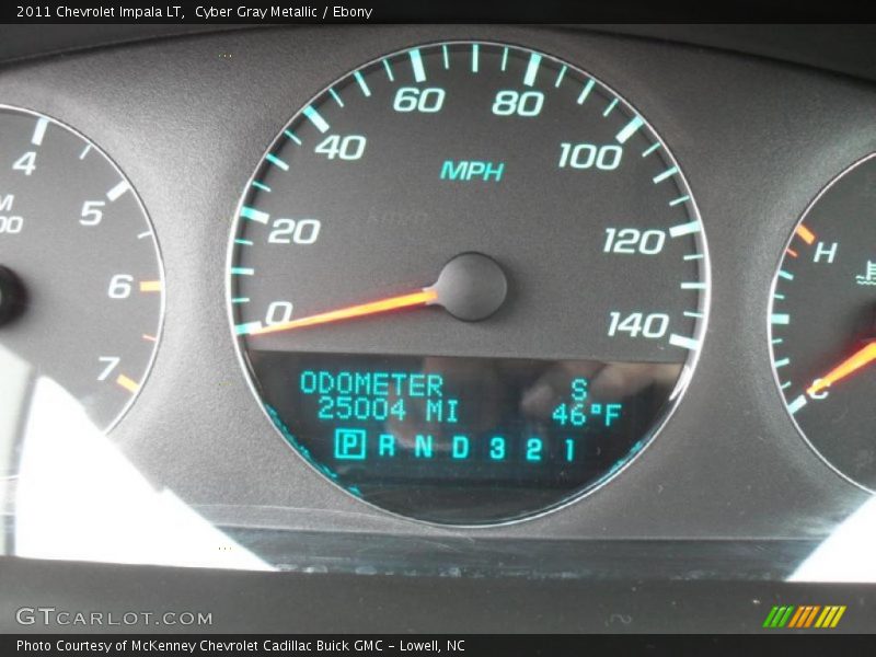 Cyber Gray Metallic / Ebony 2011 Chevrolet Impala LT