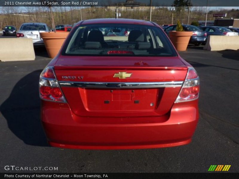 Sport Red / Charcoal 2011 Chevrolet Aveo LT Sedan