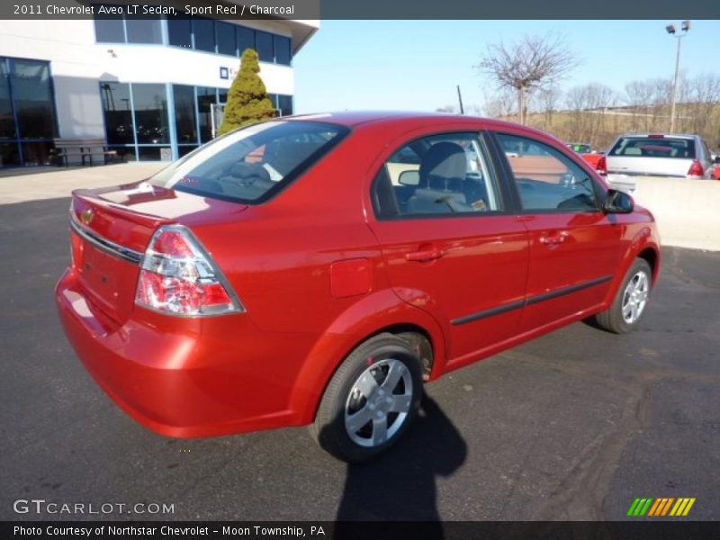 Sport Red / Charcoal 2011 Chevrolet Aveo LT Sedan