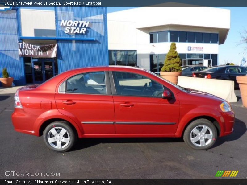 Sport Red / Charcoal 2011 Chevrolet Aveo LT Sedan