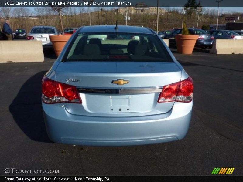 Ice Blue Metallic / Jet Black/Medium Titanium 2011 Chevrolet Cruze LS