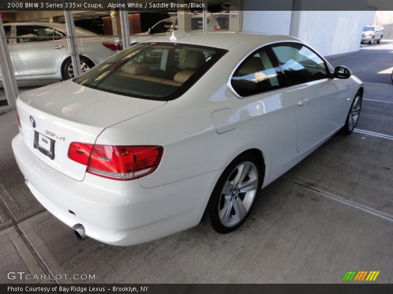 Alpine White / Saddle Brown/Black 2008 BMW 3 Series 335xi Coupe