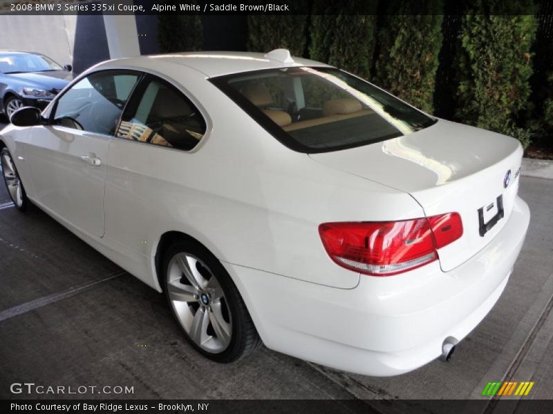 Alpine White / Saddle Brown/Black 2008 BMW 3 Series 335xi Coupe