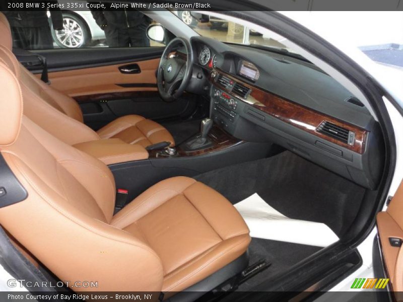 Alpine White / Saddle Brown/Black 2008 BMW 3 Series 335xi Coupe