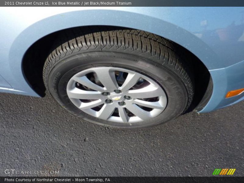 Ice Blue Metallic / Jet Black/Medium Titanium 2011 Chevrolet Cruze LS