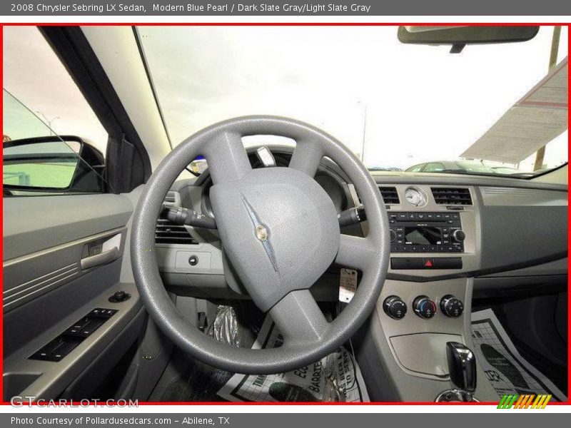 Modern Blue Pearl / Dark Slate Gray/Light Slate Gray 2008 Chrysler Sebring LX Sedan