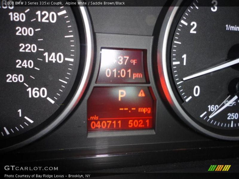 Alpine White / Saddle Brown/Black 2008 BMW 3 Series 335xi Coupe