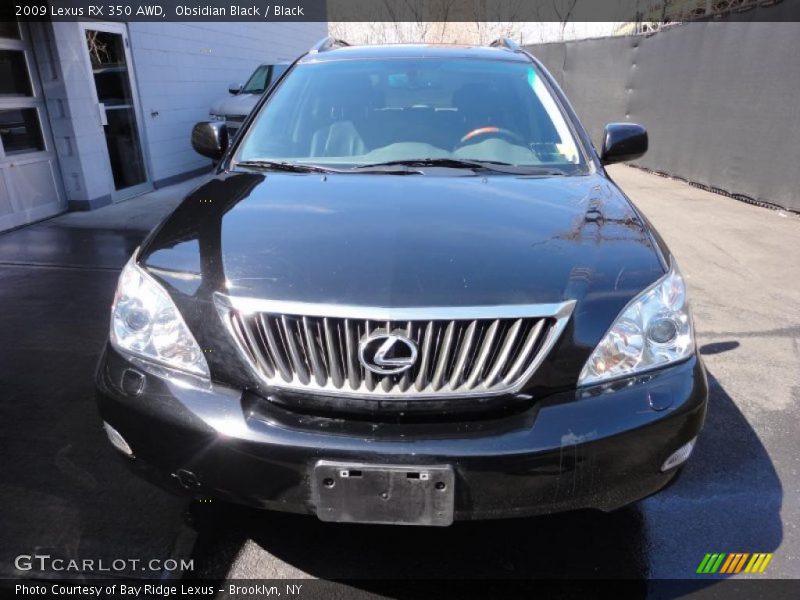 Obsidian Black / Black 2009 Lexus RX 350 AWD