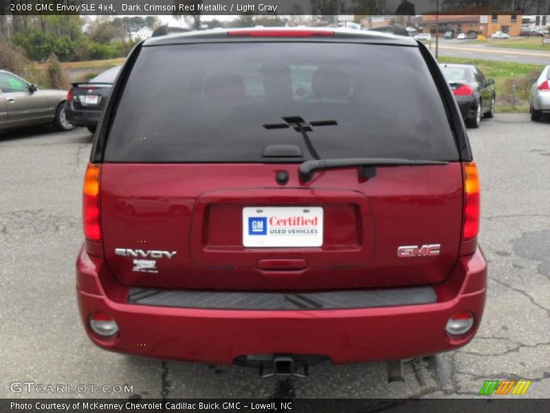 Dark Crimson Red Metallic / Light Gray 2008 GMC Envoy SLE 4x4