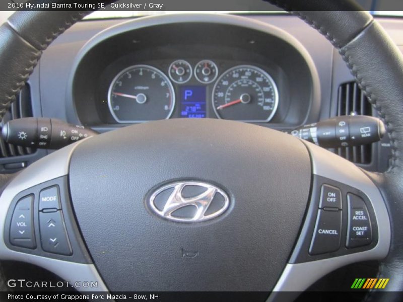 Controls of 2010 Elantra Touring SE