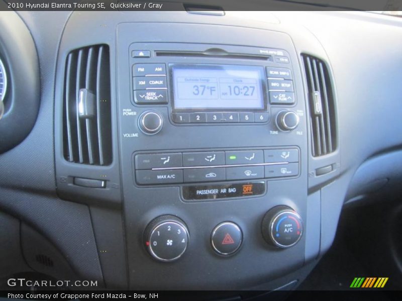Controls of 2010 Elantra Touring SE